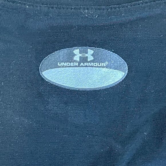 Under Armour Hero's Lacrosse Graphic Tee Black White V-Neck Short Sleeve S - Picture 4 of 5